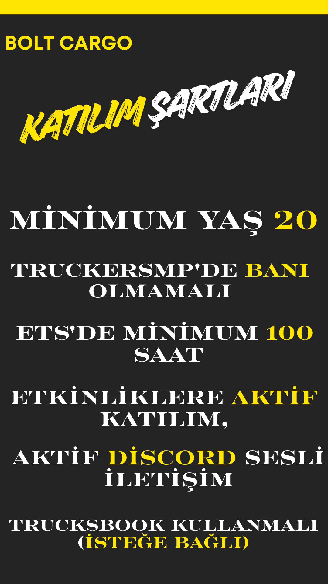Katılım Şartları